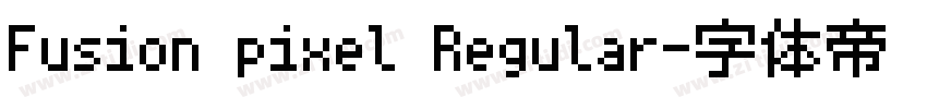 Fusion pixel Regular字体转换